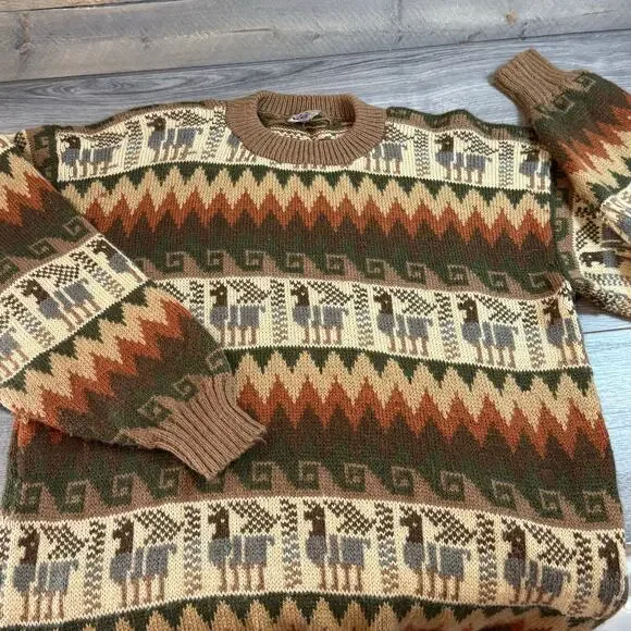 Alpaca Connection Sweater Size XL* 100% Alpaca Wool Pullover Quiet Luxury Cozy - Picture 9 of 16